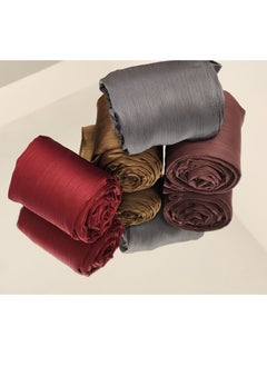 Maple's Pleated Muna Satin Hijab box (Pack Of 4pcs)  - Image 1