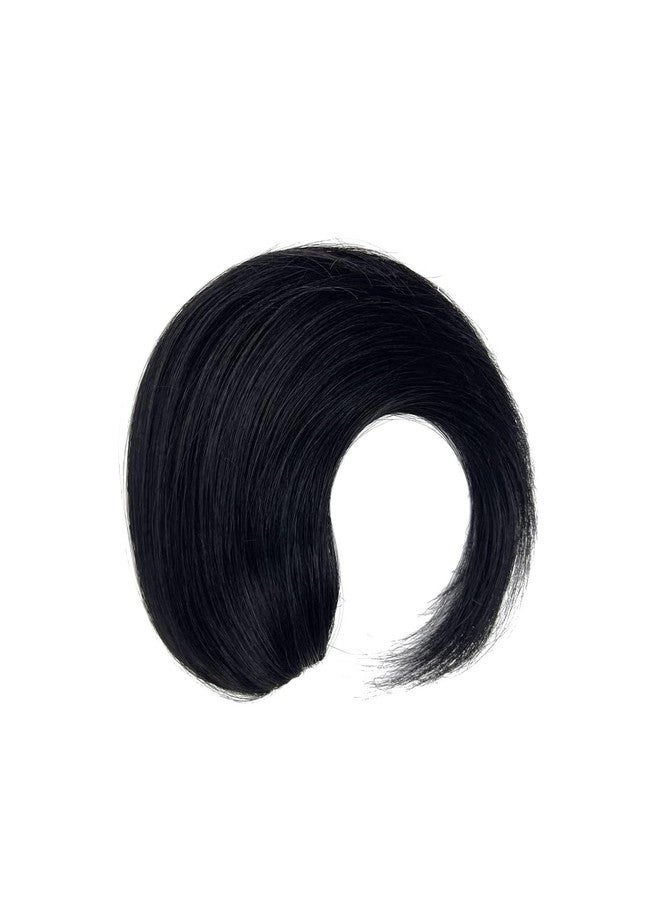 برافراجيا شعر صناعي مموج مع غرة جانبية للنساء من برافراجيا، مزود بمشبك شعر غير مرئي، مناسب للحفلات والاستخدام اليومي (أسود طبيعي، عبوة من قطعة واحدة) - Image 4