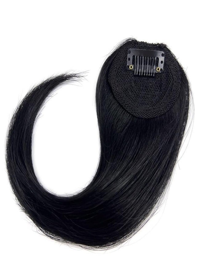 برافراجيا شعر صناعي مموج مع غرة جانبية للنساء من برافراجيا، مزود بمشبك شعر غير مرئي، مناسب للحفلات والاستخدام اليومي (أسود طبيعي، عبوة من قطعة واحدة) - Image 3