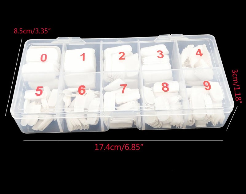 Yueton 500-Piece Full Cover UV Gel False Nail Tip Set With Box - Image 4
