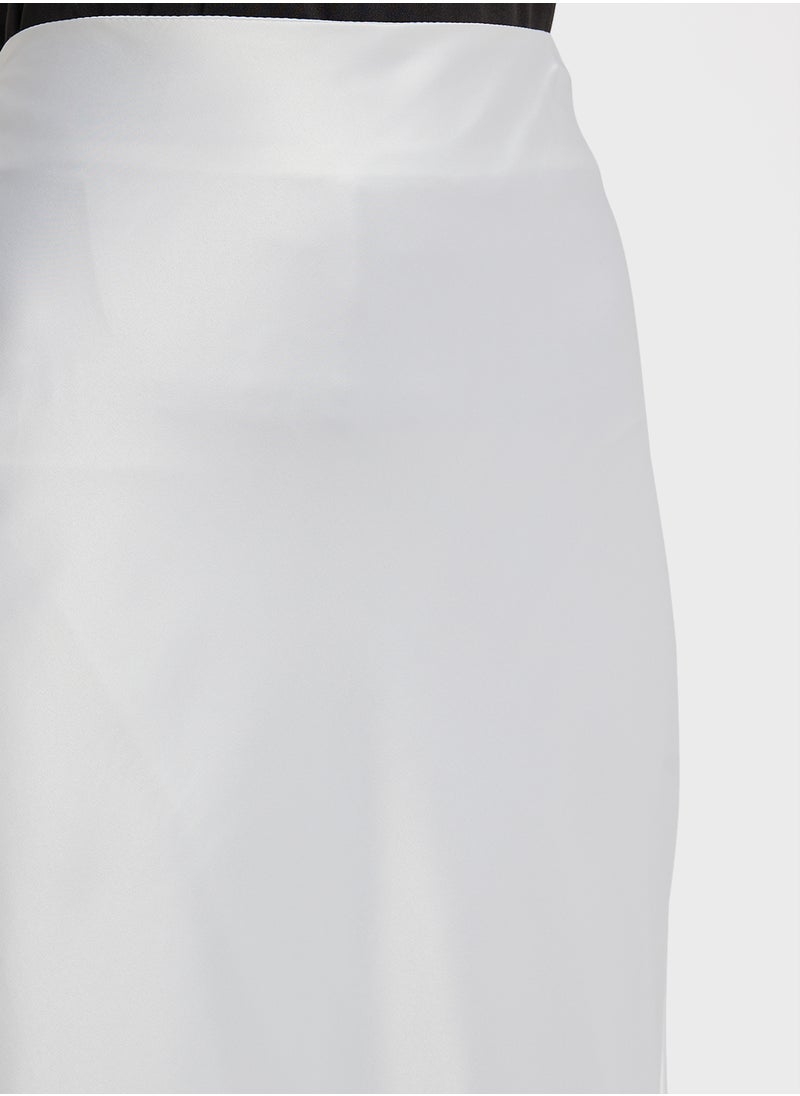 ELLA Long Satin Skirt  - Image 4