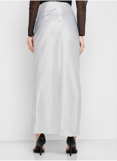 ELLA Long Satin Skirt  - Image 3