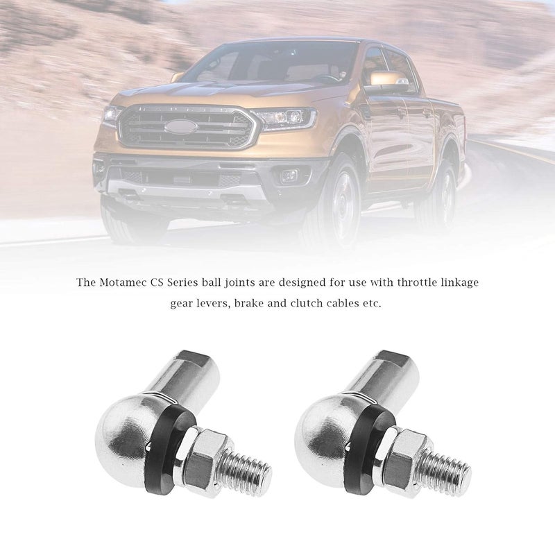 Micro Traders 4Pcs Angle Linkage Ball Joint Kit, with Spring Clip Dust Seal CS DIN 71802 Gear Linkage Replacements M10 (RH) - Image 3