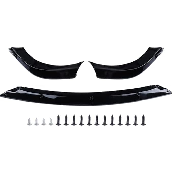 vks Front Bumper Lip Fit for 2014-2021 Jeep Grand Cherokee SRT /2018-2021 Trackhawk Sport Splitter Spoiler Diffuser Protector Guard Wing Body Kit Air Dam Accessories (Glossy Black) - Image 2