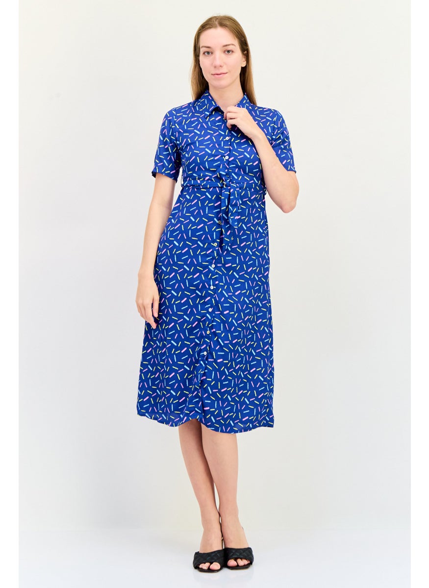 ONLY Women Allover Print Midi Dress, Multicolor  - Image 1