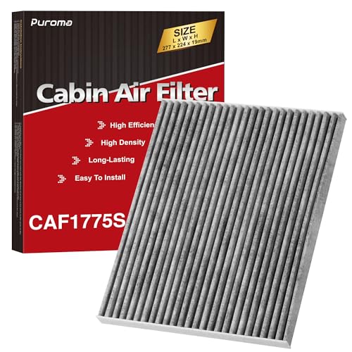Puroma Cabin Air Filter with Activated Carbon Replacement for CF11775 Ford Edge Fusion SSV Plugin Hybrid Lincoln Continental MKX MKZ Nautilus - Image 1