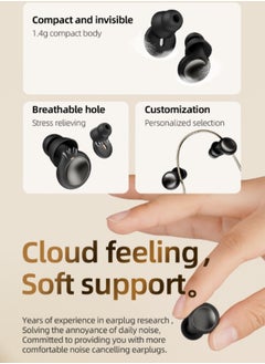 Chabeia 28dB Noise Reduction Earplugs – Reusable Silicone Sleep Ear Plugs, Soft & Comfortable for Side Sleepers, Eco-Friendly Design  - Image 2