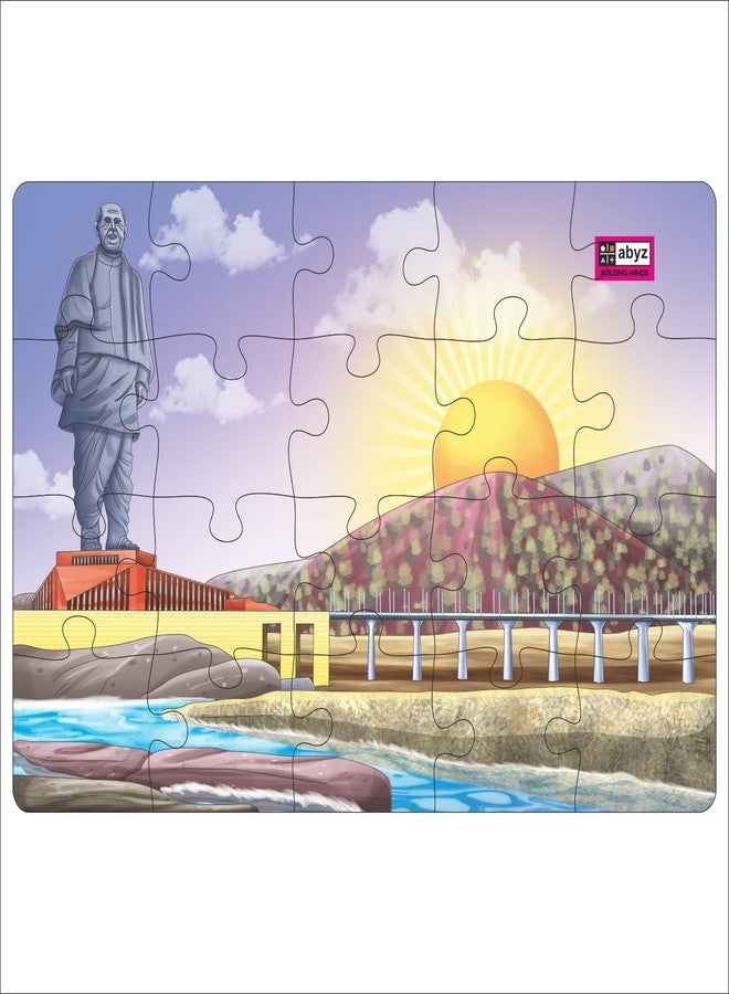ABYZ Wooden Jigsaw Puzzle – Statue of Unity Playset for Fun Educational & Little Explorers, 20-Pieces Fun Games with Multicolor | Birthday Gift for (3 Plus Years) Age Kids. - Image 1