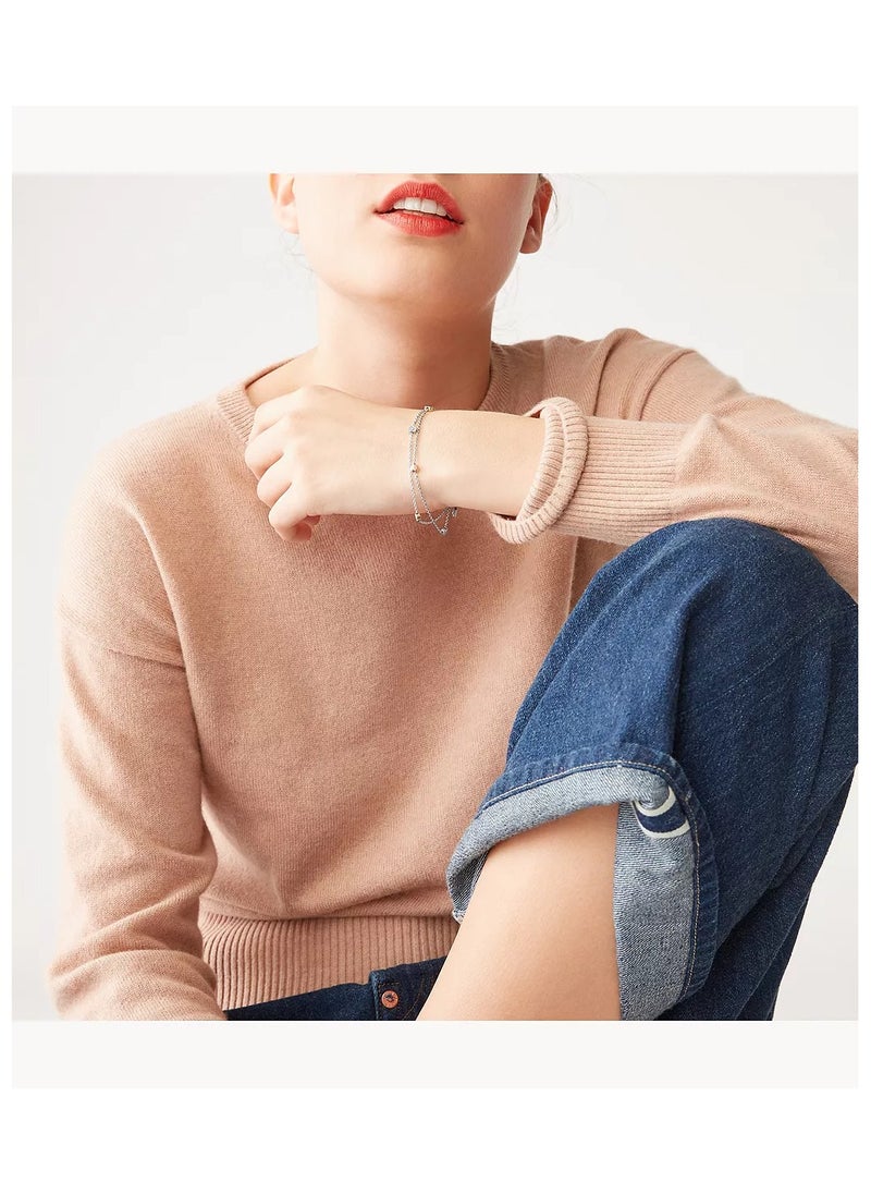 FOSSIL Women's stainless steel rose gold bracelet  - Image 4