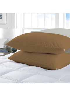 RELEIFE RELEIFE 100 Waterproof Terry Cotton Zippered Pillow Protector Covers Encasement Case Pack of 4 20 x 30 inch Beige  - Image 3