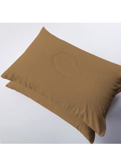 RELEIFE RELEIFE 100 Waterproof Terry Cotton Zippered Pillow Protector Covers Encasement Case Pack of 4 20 x 30 inch Beige  - Image 2