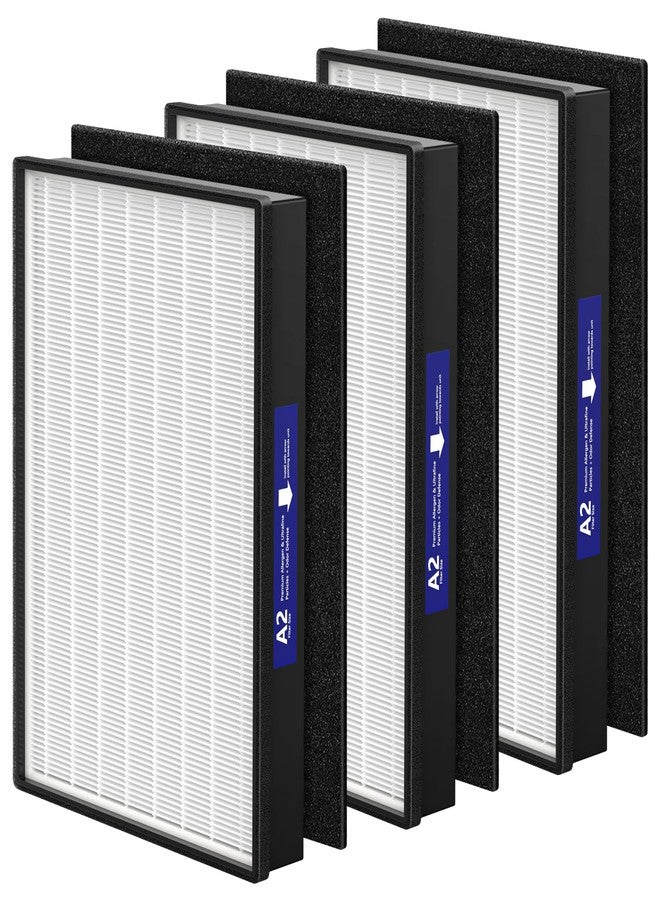 isinlive 3 Pack A2 H13 HEPA Replacement Filter Compatible with 3M Filtrete Room Air Purifier Models FAP-C02-A2, FAP-C03-A2, FAP-T03-A2, Part # 1150101 - Image 1