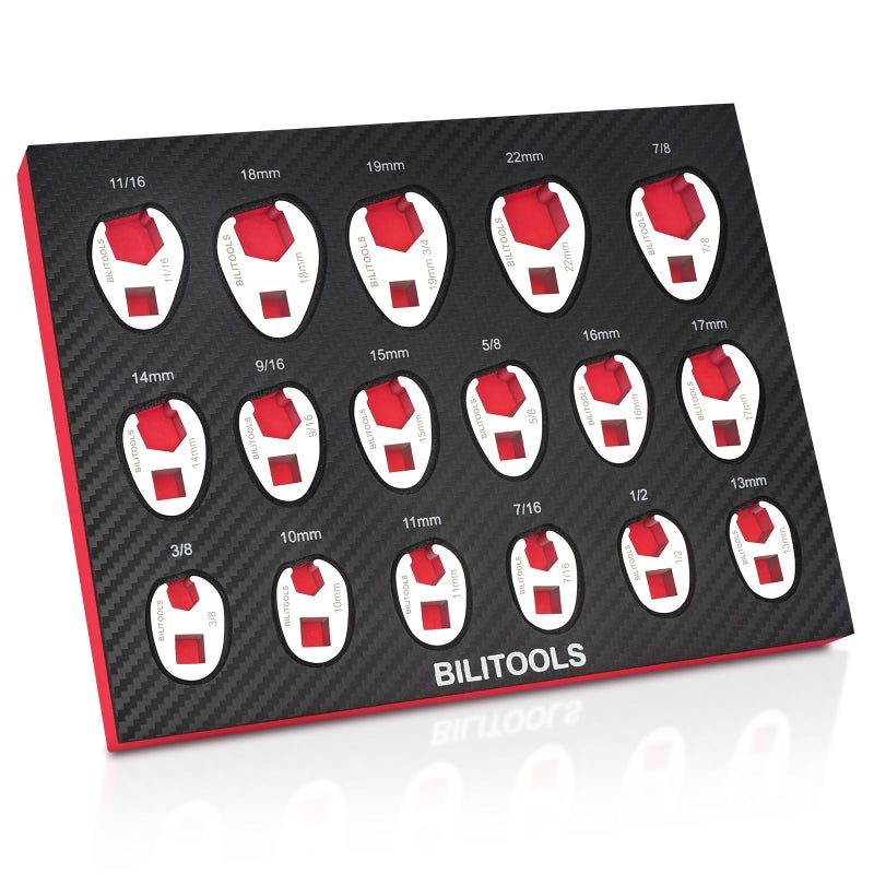 مجموعة مفاتيح بيلتولز على شكل قدم الغراب 38 درايف 17 قطعة مقاس كروم فلافور قفص 1022 مم SAE 3878