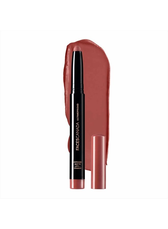 Facescanada Faces Canada Hd Intense Matte Lipstick, Feather Light Comfort, 10 Hrs Stay, Primer Infused, Flawless Hd Finish, Made In Germany, Brown, Red, Pink, Purple, Nude Lip Color, Natural Coco, 0.05 Oz - Image 1