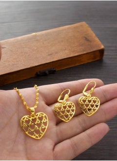 sixtyfour Trendy Gold Plated Necklace & Earrings Jewelry Set For Women  - Image 1