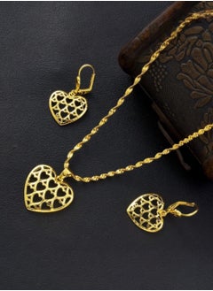 sixtyfour Trendy Gold Plated Necklace & Earrings Jewelry Set For Women  - Image 4