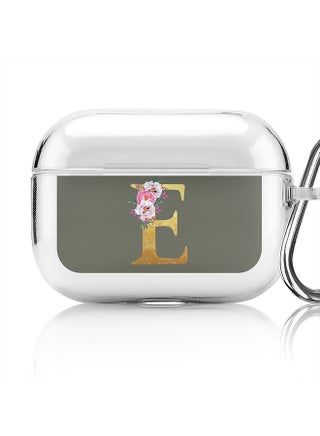 Classic Clear printed Case for Apple AirPods Pro 2nd Generation Thin Transparent Cover - Custom Monogram Initial Letter Floral Pattern Alphabet - E (Olive Green ) - pzsku/Z86D37168750A98D9581AZ/45/_/1697116394/6596a9c4-6cad-4b4c-9750-17ded7ddb6ee