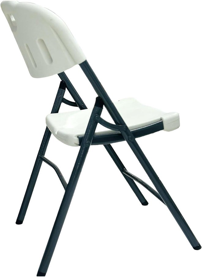 MAF furniture Folding Plastic Dining Chair; Picnic Chair For Festival Bbq Indoor Outdoor Use, White Maf-C28  - Image 2