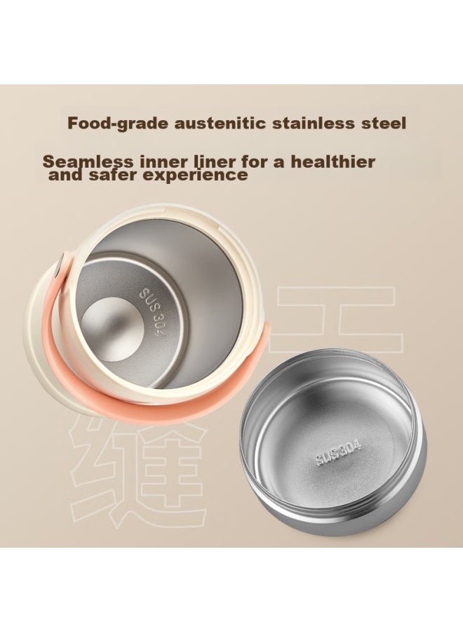 Joyoung Insulated Food Container, 304 Stainless Steel Lunch Box, 2l Large Capacity, Insulated Bento Box, For Students And Office Workers, Insulated Bucket, White - Image 3