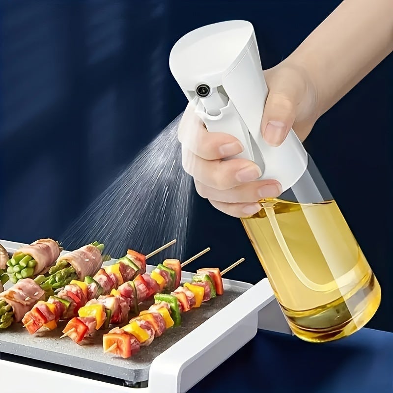 Fine Mist Oil Sprayer 200ml Transparent Reusable Olive Oil Spray Bottle - Precise Mist Control Even Coverage For Cooking Air Fryers BBQ Grills Salad Dressings