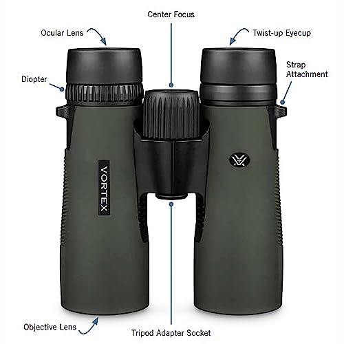 Vortex Optics Diamondback HD 15x56 Binoculars - HD Optical System, Non-slip Grip, Waterproof, Fogproof, Shockproof, Included GlassPak - Unlimited, Unconditional Warranty - Image 5