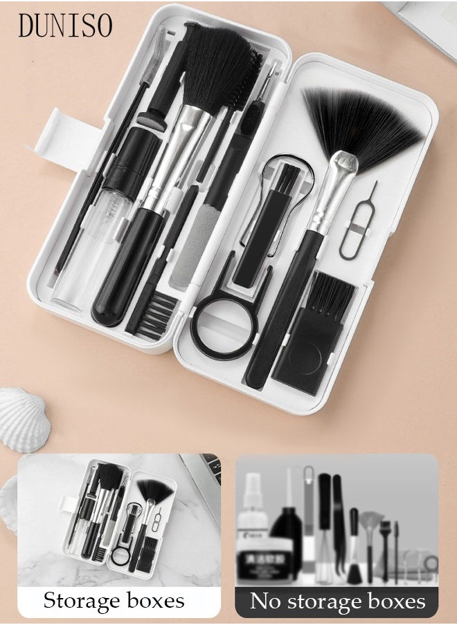 DUNISO - Laptop Phone Screen Cleaner Kit, Computer Keyboard Brush Cleaning Spray for iPhone AirPods MacBook iPad, 14-in-1 Electronic Device Clean Tool for Camera PC Monitor Earbud TV Tablet Car Screens - Image 1