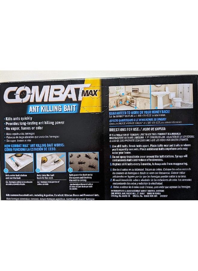 Combat - Combat Max Ant Killing Bait Stations, Indoor & Outdoor Use Pack of 6 - Image 1