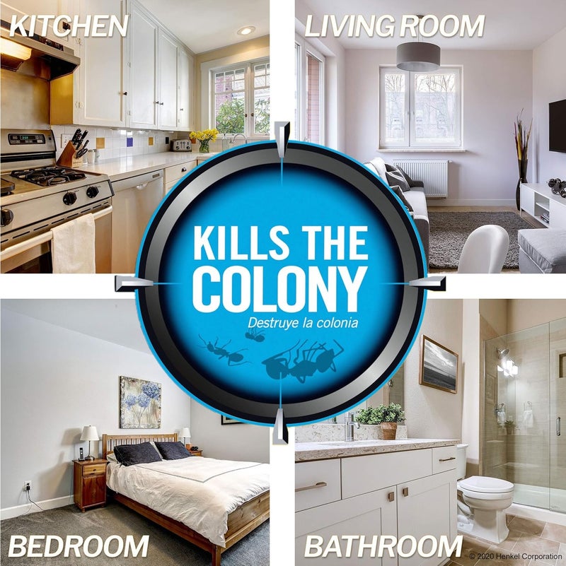 كومبات ماكس طُعم مكافحة النمل 6 محطات، قاتل نمل سريع المفعول يقضي على المستعمرة بالكامل، تصميم آمن للأطفال، مناسب للاستخدام الداخلي والخارجي للمنازل والمطابخ - Image 3