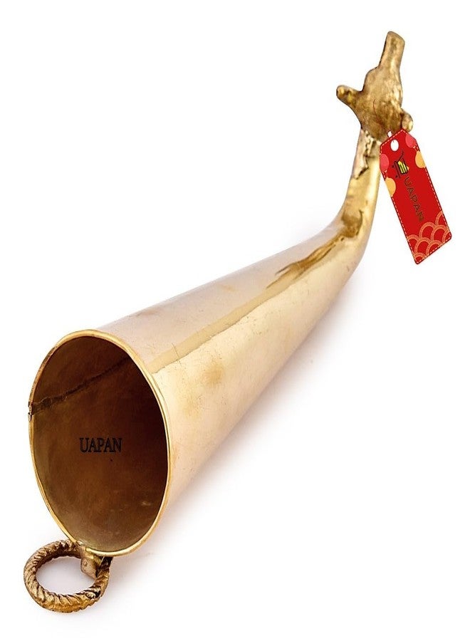 أوبان UAPAN النحاس الديني شيف بوجا شيف جال أبهيشيك جاوموكي شرينجي (24 سم) (حجم صغير)، ذهبي - Image 3