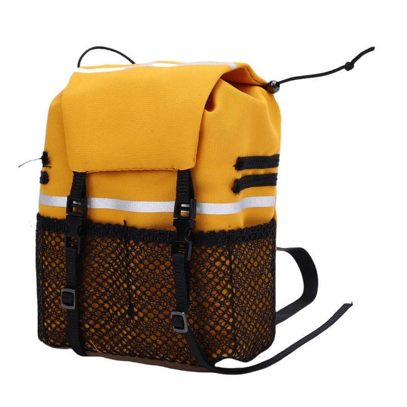 RC Simulation Backpack Fit for SCX10 1/8 1/10 RC Crawler Car Oxford Cloth RC Simulation Luggage Bag Decoration Yellow - Image 2