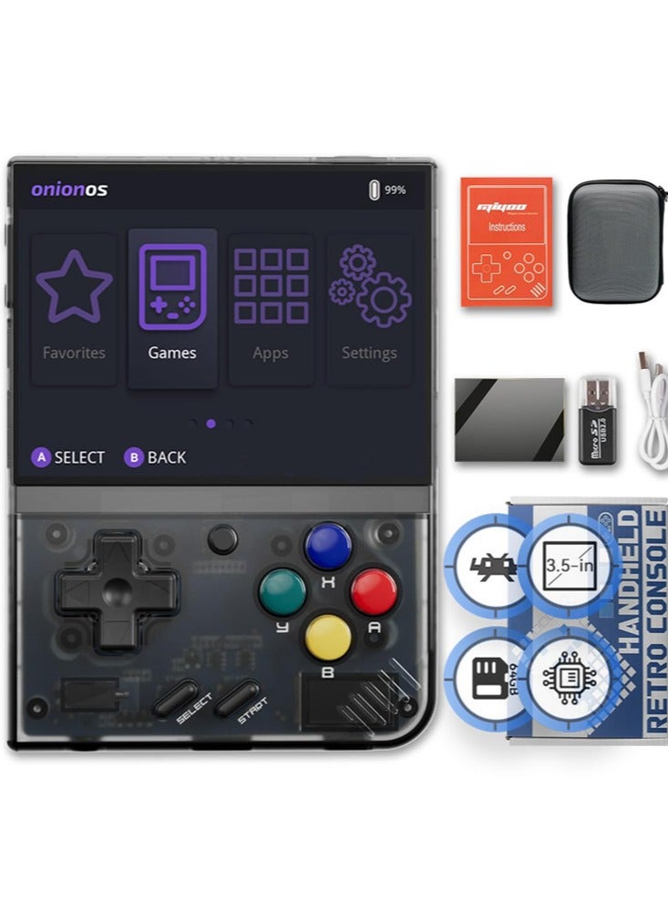 Miyoo Mini Plus OnionOS Handheld Gaming Console, 3.5-inch 640*480 Screen, 3000mAh, V2 Mini+ IPS Screen, Video Game Console Linux System - Image 1