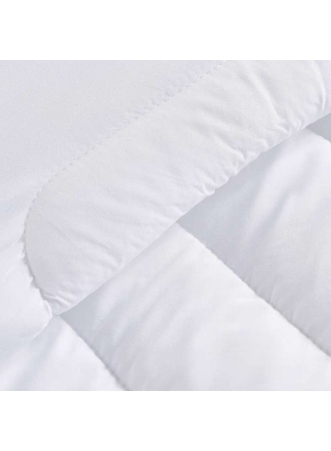 Pan Home Room Essential 4.5 Tog Warm Single Duvet 135x200cm-White - Image 3