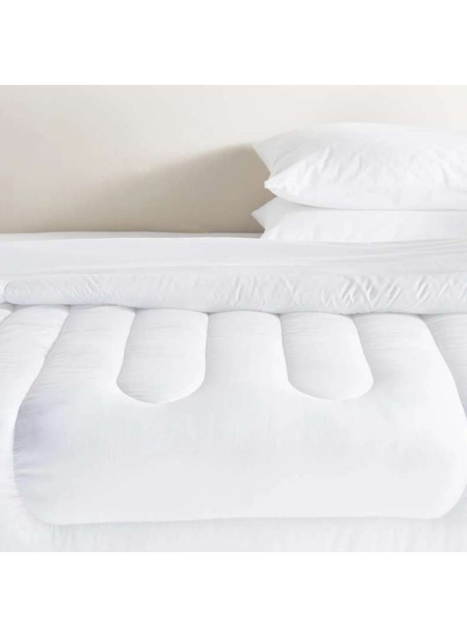 Pan Home Room Essential 4.5 Tog Warm Single Duvet 135x200cm-White - Image 5