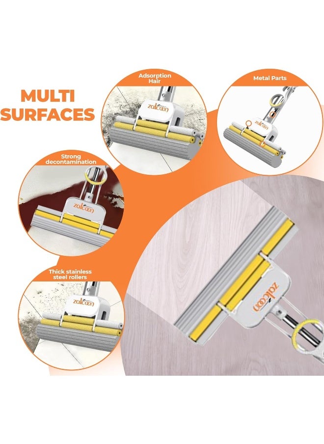 Zalcoon PVA Quadruple Rollers Sponge Mop 33cm  - Image 4