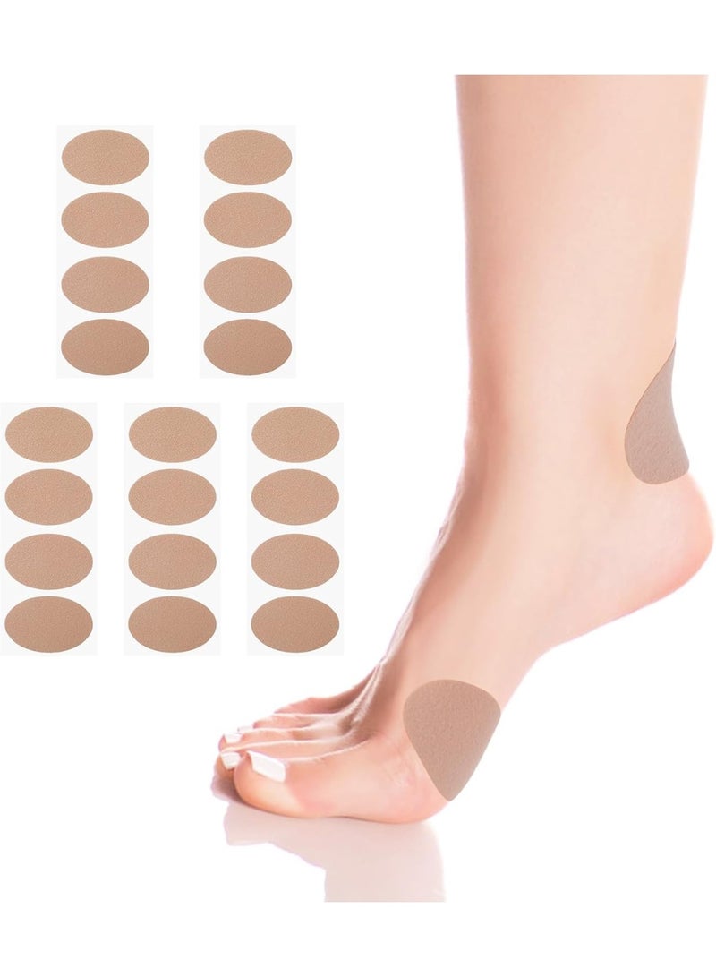 SUNSAR 20 Pieces Moleskin Adhesive Pads, Blister Prevention Tape Moleskin Padding Patch Reduce Friction for Feet Toes Heel Shoes Boots Hiking  - Image 1