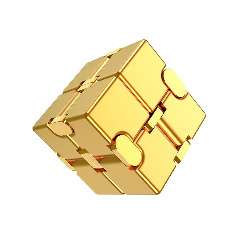 Aluminum Alloy Infinite Rubik's Cube Creative Gift Cube Decompression Artifact Creative TikToy Flip Pocket Square - Image 3