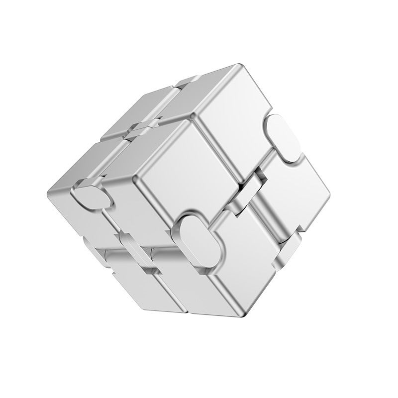 Aluminum Alloy Infinite Rubik's Cube Creative Gift Cube Decompression Artifact Creative TikToy Flip Pocket Square - Image 4
