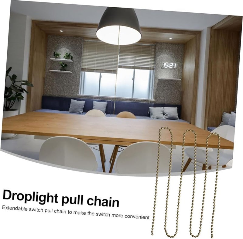 قطعتان 100 سم سلسلة سحب مروحة سقف مع مشابك توصيل سهلة التركيب للاستبدال - Image 5