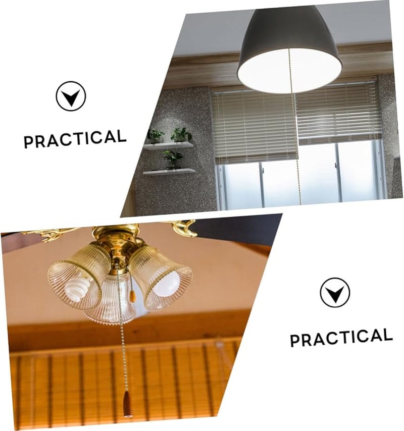 قطعتان 100 سم سلسلة سحب مروحة سقف مع مشابك توصيل سهلة التركيب للاستبدال - Image 4