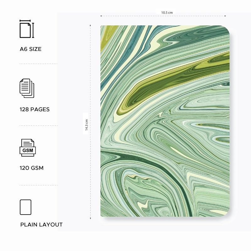 FACTOR NOTES دفتر رسم: بحجم جيب A6، سطح متوسط محبب 120 جرام (ماليبوا) - Image 2
