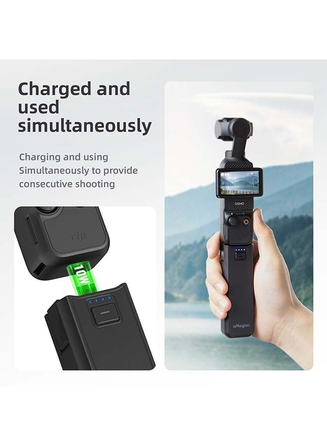 aMagisn بانك طاقة متميز aMagisn لجهاز DJI Osmo Pocket 3 - ملحق أساسي لكاميرات DJI الأكشن - Image 3
