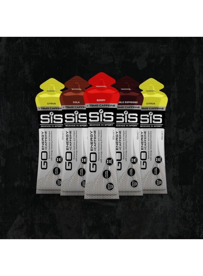 SIS GO Isotonic Energy Gels | 75mg Caffeine | 22g Carbohydrates | Low Sugar | Easily Digestible | Gluten Free | No Water Needed | Running Gels | Cola Flavour | 6 Pack - Image 5