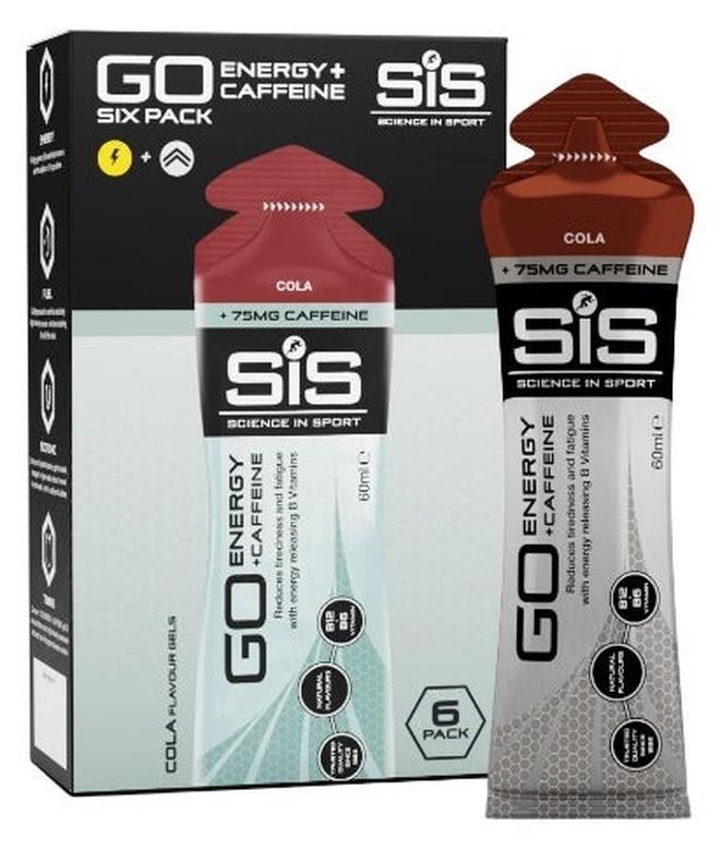 SIS جيل الطاقة الإيزوتوني من GO | 75 ملغ كافيين | 22 غرام كربوهيدرات | سكر منخفض | سهل الهضم | خالي من الغلوتين | لا حاجة للماء | جيل للركض | نكهة الكولا | عبوة 6 - Image 1
