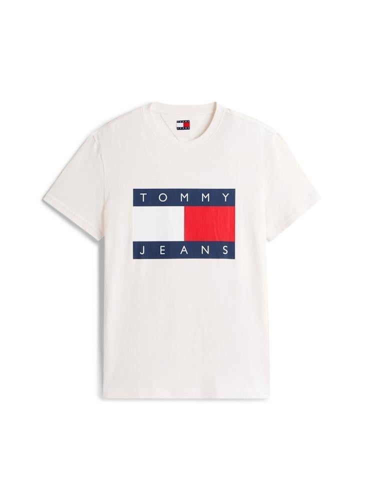 TOMMY JEANS Flag Badge Jersey Crew Neck T-Shirt - Image 5