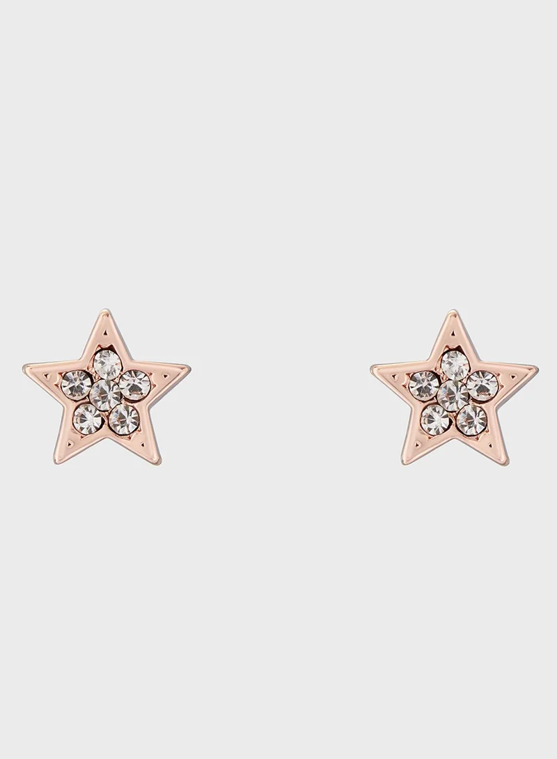SIDNEYY: Pave Nano Star Stud Earring