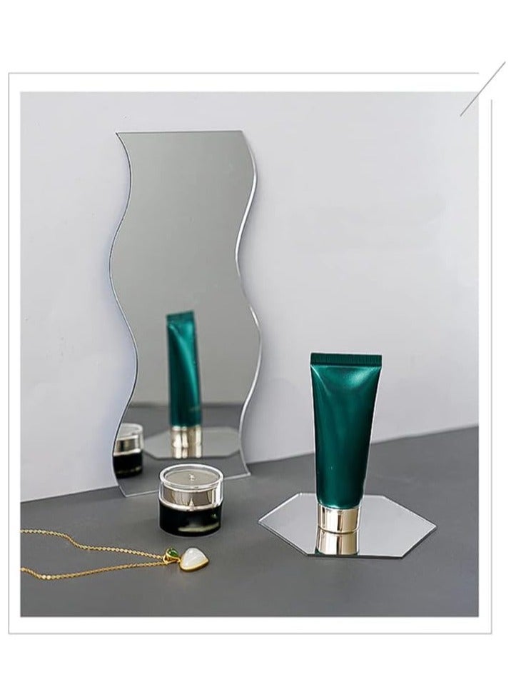 تي بي جي بي مجموعة ألواح الأكريليك المرآة بأشكال هندسية لخلفيات الصور - زينة تصوير أوراق عرض عاكسة (7 قطع) - Image 2