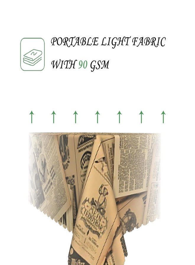 ggaimwf مفرش طاولة مستطيل عتيق مقاس 52 × 70 بوصة، مزين برسومات فراشة، قابل للغسل، مناسب لغرف الطعام، ديكور منزلي، ريفي، أو مقهى. - Image 3
