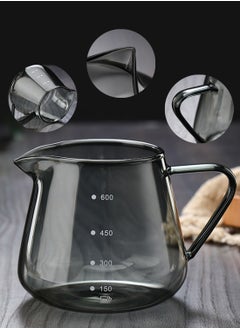 EqiEch V60 Coffee Server Heat Resistant Glass Coffee Maker Pour Over Coffee Tea Server Kettle Barista Server 600ml  - Image 2