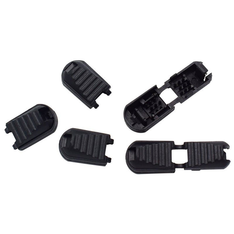 KEEJEA 25 Pack Zipper Pull Cord Lock Cord Ends Black Buckle for Paracord Cord ShoesMolle Backpack  - Image 3