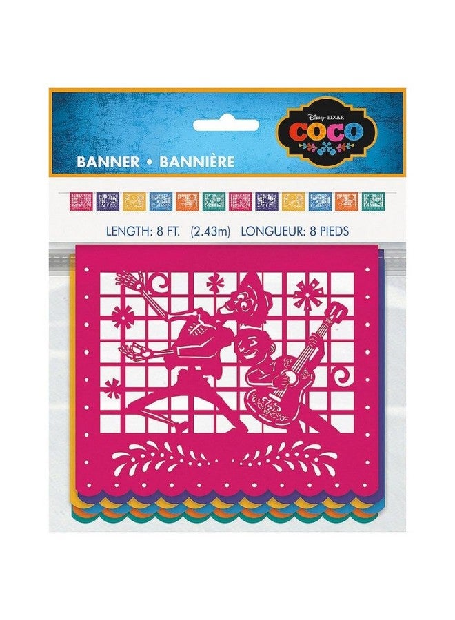 Unique لافتة حفل ديزني كوكو الفريدة (8 قدم) - ورق ملون، مثالية للاحتفالات - 1 قطعة - Image 1